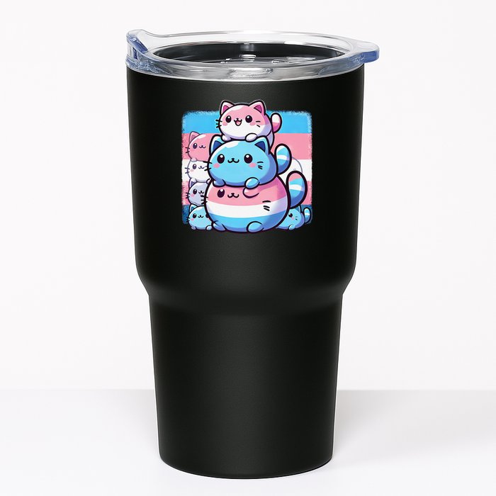 Cat Pile Trans Pride Transgender Day Of Visibility Tumbler
