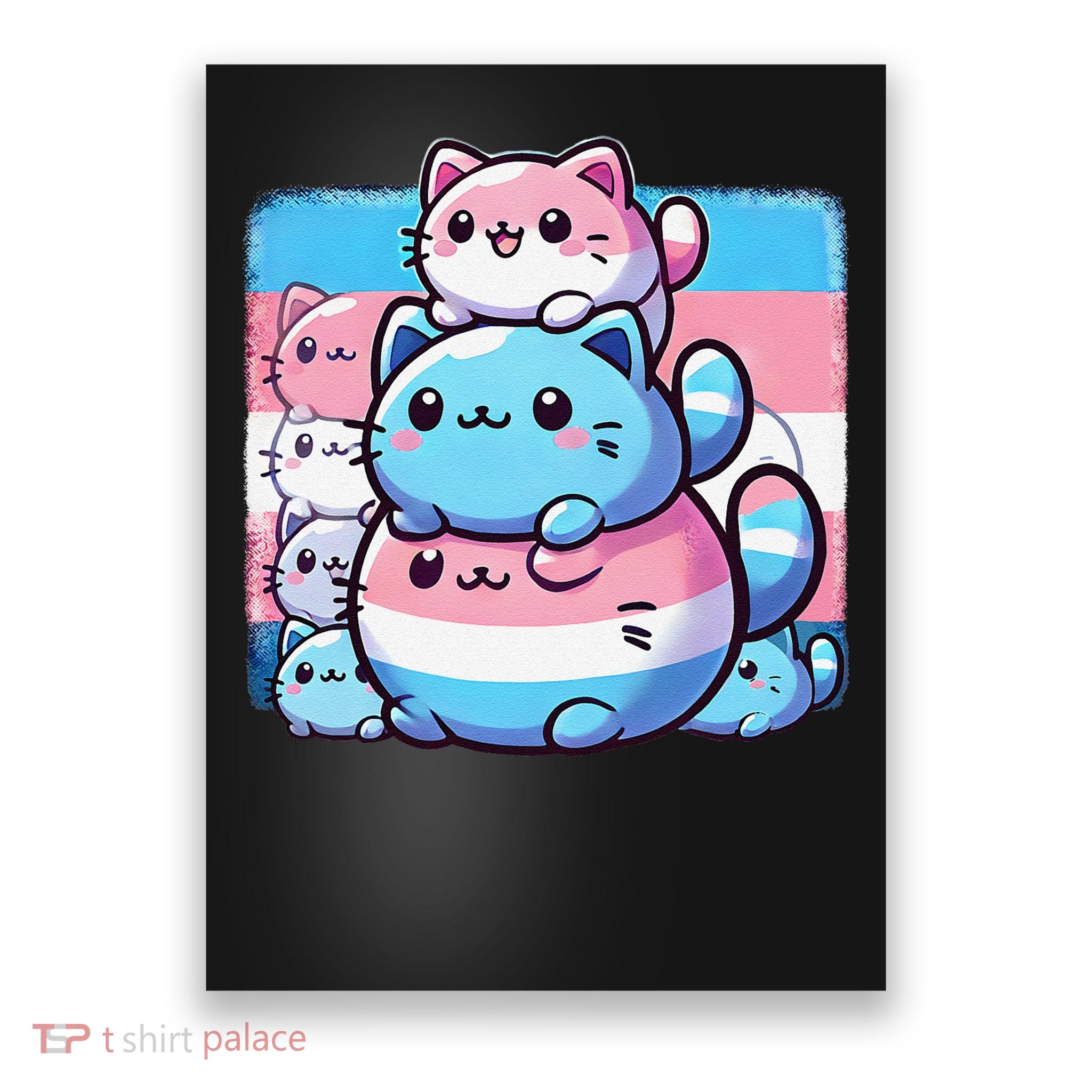 Cat Pile Trans Pride Transgender Day Of Visibility Poster