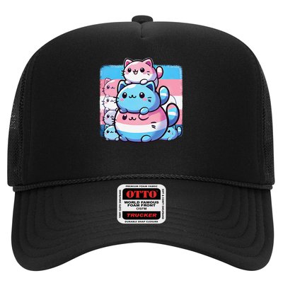 Cat Pile Trans Pride Transgender Day Of Visibility Trucker Hat