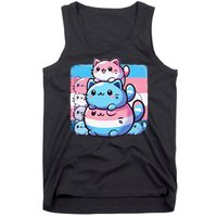 Cat Pile Trans Pride Transgender Day Of Visibility Tank Top
