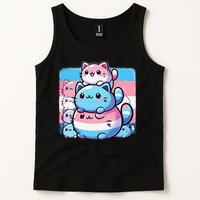 Cat Pile Trans Pride Transgender Day Of Visibility Tank Top