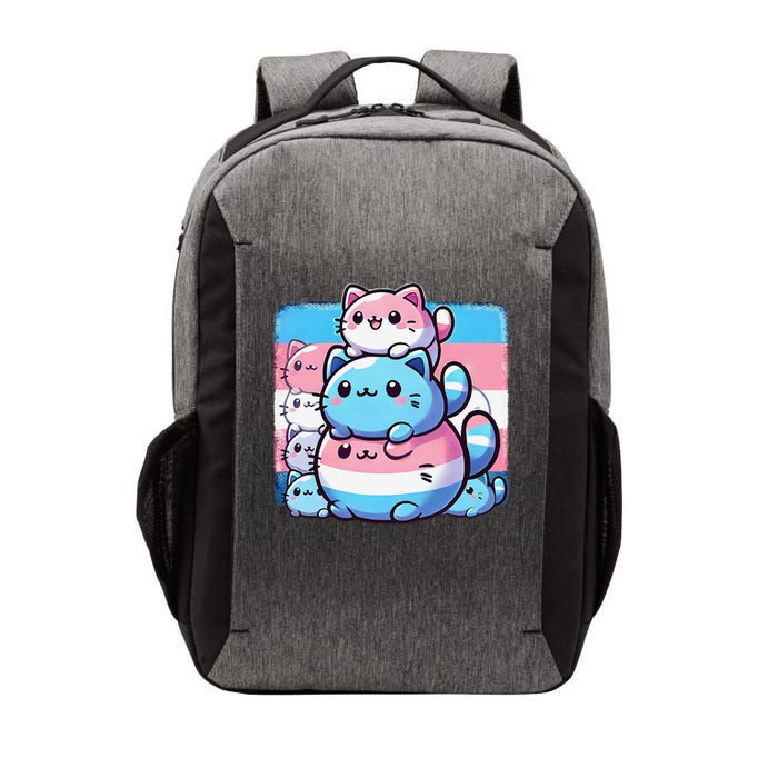 Cat Pile Trans Pride Transgender Day Of Visibility Vector Backpack