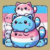 Cat Pile Trans Pride Transgender Day Of Visibility Performance Shirt