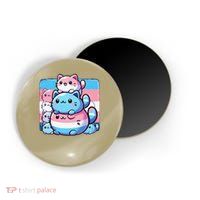 Cat Pile Trans Pride Transgender Day Of Visibility Magnet