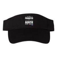 Cute Promoted To Aunt 2024 Funny Gender Reveal Pink Or Blue Valucap Bio-Washed Visor