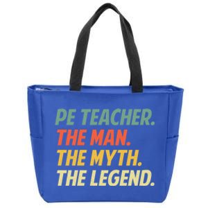 Cool Pe Teacher Art Physical Education Teacher Cool Gift Zip Tote Bag