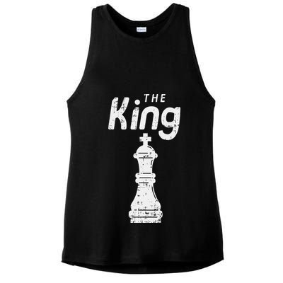 Chess Piece The King Halloween Matching Costume Ladies PosiCharge Tri-Blend Wicking Tank