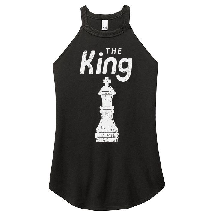 Chess Piece The King Halloween Matching Costume Women's Perfect Tri Rocker Tank