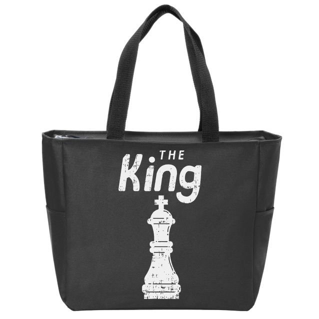 Chess Piece The King Halloween Matching Costume Zip Tote Bag