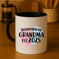 Cute Promoted To Grandpa Est 2025 Mug