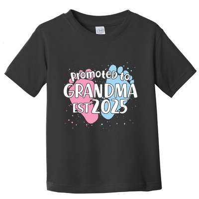 Cute Promoted To Grandpa Est 2025 Toddler T-Shirt