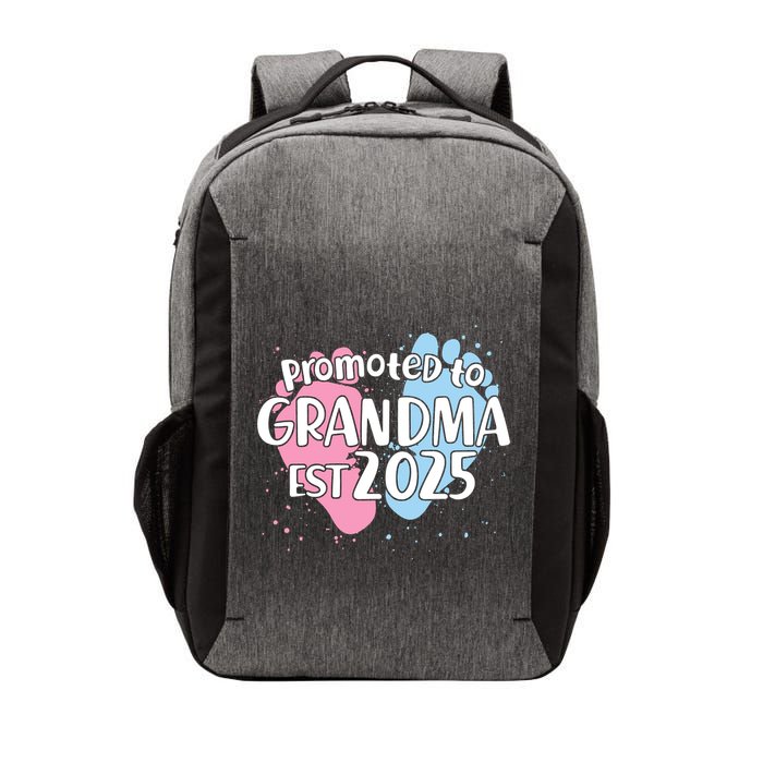 Cute Promoted To Grandpa Est 2025 Vector Backpack
