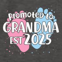 Cute Promoted To Grandpa Est 2025 Vector Backpack