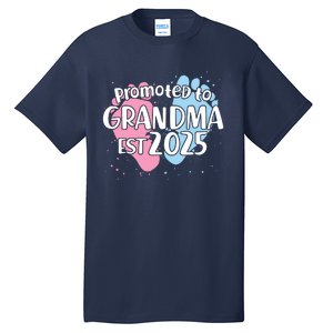 Cute Promoted To Grandpa Est 2025 Tall T-Shirt