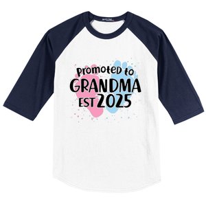 Cute Promoted To Grandpa Est 2025 Baseball Sleeve Shirt