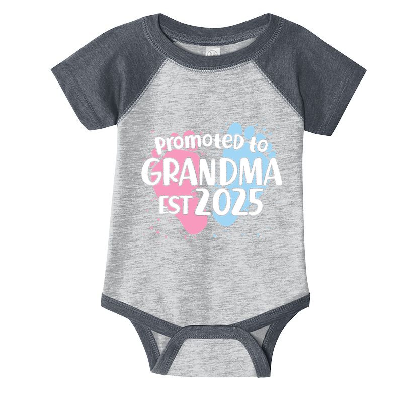 Cute Promoted To Grandpa Est 2025 Infant Baby Jersey Bodysuit