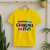 Cute Promoted To Grandpa Est 2025 T-Shirt
