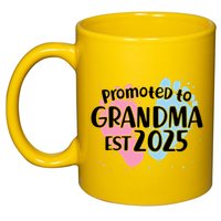 Cute Promoted To Grandpa Est 2025 11oz C Handle Ceramic Mug