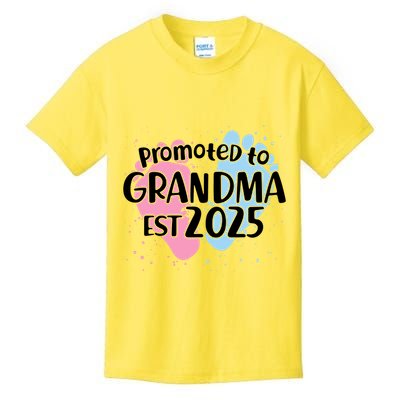 Cute Promoted To Grandpa Est 2025 Kids T-Shirt