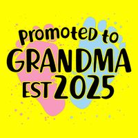 Cute Promoted To Grandpa Est 2025 Kids T-Shirt