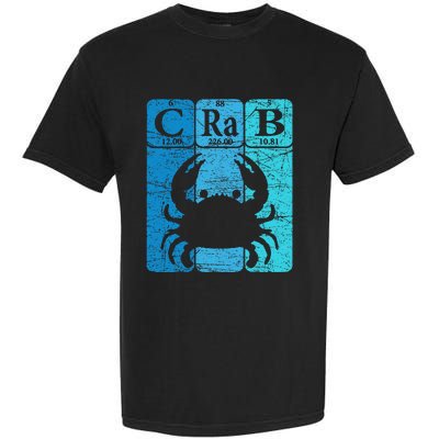 Crab Periodic Table Elements Seafood Crabbing Retro Crabber Garment-Dyed Heavyweight T-Shirt