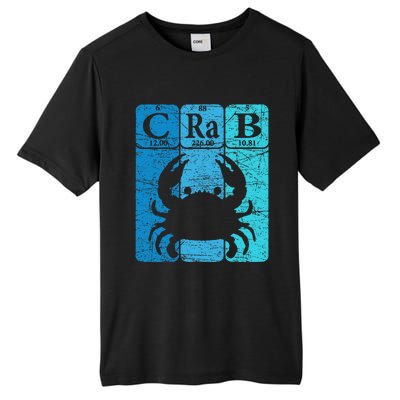 Crab Periodic Table Elements Seafood Crabbing Retro Crabber Tall Fusion ChromaSoft Performance T-Shirt