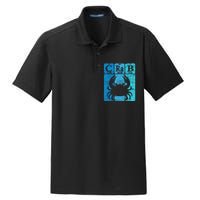 Crab Periodic Table Elements Seafood Crabbing Retro Crabber Dry Zone Grid Polo