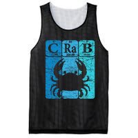 Crab Periodic Table Elements Seafood Crabbing Retro Crabber Mesh Reversible Basketball Jersey Tank