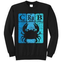 Crab Periodic Table Elements Seafood Crabbing Retro Crabber Tall Sweatshirt