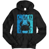 Crab Periodic Table Elements Seafood Crabbing Retro Crabber Tie Dye Hoodie