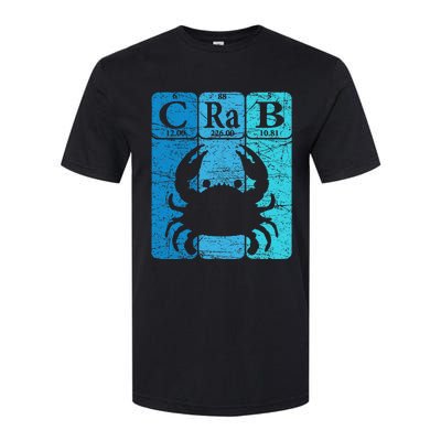 Crab Periodic Table Elements Seafood Crabbing Retro Crabber Softstyle CVC T-Shirt