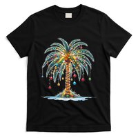 Christmas Palm Tree Print T-Shirt