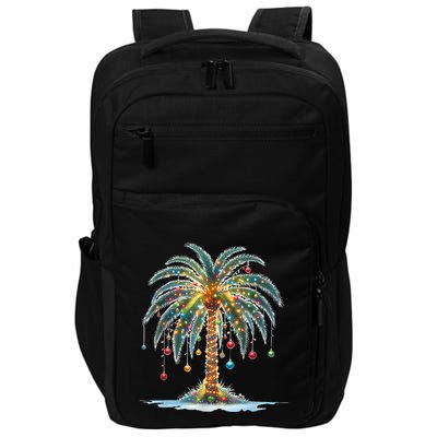 Christmas Palm Tree Print Impact Tech Backpack