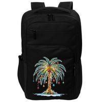 Christmas Palm Tree Print Impact Tech Backpack