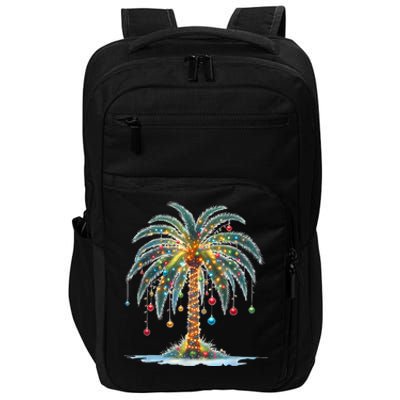 Christmas Palm Tree Print Impact Tech Backpack