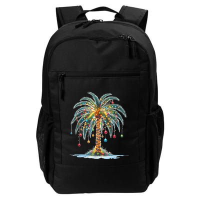 Christmas Palm Tree Print Backpack