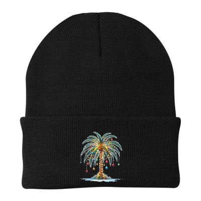 Christmas Palm Tree Print Beanie