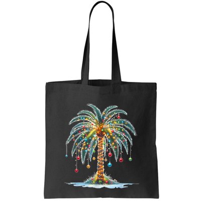 Christmas Palm Tree Print Bag
