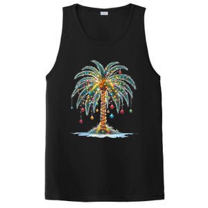 Christmas Palm Tree Print PosiCharge Competitor Tank