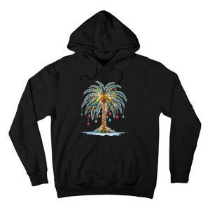 Christmas Palm Tree Print Tall Hoodie