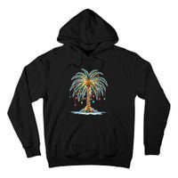 Christmas Palm Tree Print Tall Hoodie