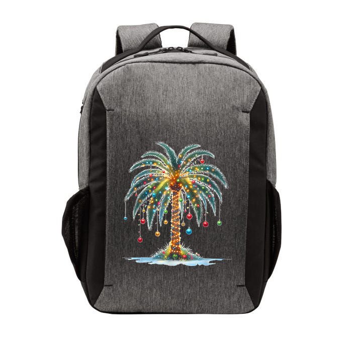 Christmas Palm Tree Print Vector Backpack