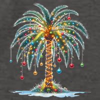 Christmas Palm Tree Print Vector Backpack