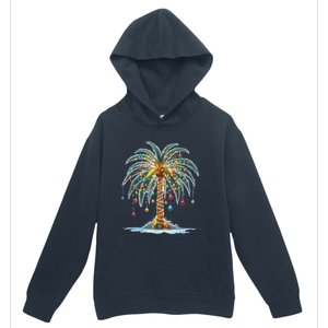 Christmas Palm Tree Print Urban Pullover Hoodie