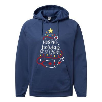 Christmas Palm Tree Light Hawaiian Tropical Christmas Party Performance Fleece Hoodie