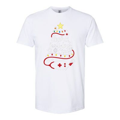 Christmas Palm Tree Light Hawaiian Tropical Christmas Party Softstyle CVC T-Shirt