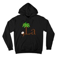 Coconut Palm Tree Comma + La Kamala Harris President 2024 Gift Hoodie