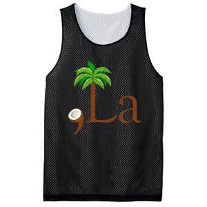 Coconut Palm Tree Comma + La Kamala Harris President 2024 Gift Mesh Reversible Basketball Jersey Tank