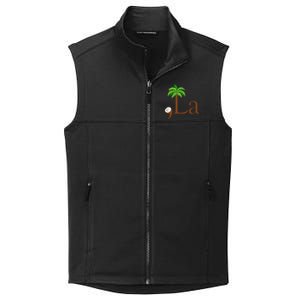 Coconut Palm Tree Comma + La Kamala Harris President 2024 Gift Collective Smooth Fleece Vest