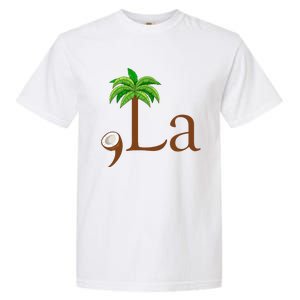 Coconut Palm Tree Comma + La Kamala Harris President 2024 Gift Garment-Dyed Heavyweight T-Shirt